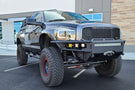 Chassis Unlimited Diablo heavy duty front bumper CUB950021RAW in raw steel for 2003–2009 Ram 2500/3500 builds