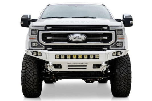 Chassis Unlimited Octane CUB900141RAW heavy duty front bumper for 2017–2022 Ford F250/F350 Super Duty, raw steel finish