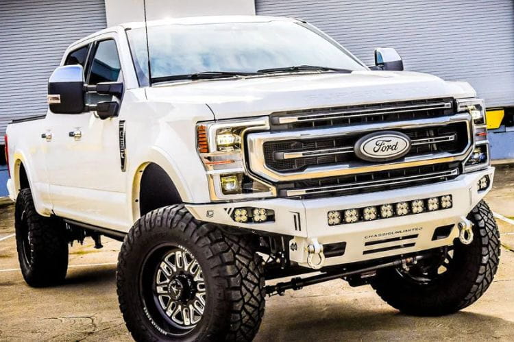 Chassis Unlimited Octane CUB900141RAW heavy duty front bumper for 2017–2022 Ford F250/F350 Super Duty, raw steel finish