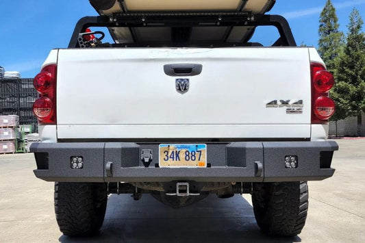 Chassis Unlimited Attitude heavy duty rear bumper CUB990021RAW for 2003–2009 Ram 2500/3500 in raw steel finish
