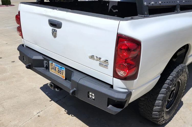 Chassis Unlimited Attitude heavy duty rear bumper CUB990021RAW for 2003–2009 Ram 2500/3500 in raw steel finish