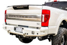 Chassis Unlimited Attitude CUB990142RAW heavy duty rear bumper for 2017–2022 Ford F250/F350 Super Duty, raw finish with sensor cutouts