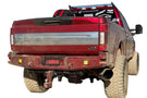 Chassis Unlimited Attitude CUB990142RAW heavy duty rear bumper for 2017–2022 Ford F250/F350 Super Duty, raw finish with sensor cutouts