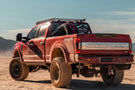 Chassis Unlimited Attitude CUB990142RAW heavy duty rear bumper for 2017–2022 Ford F250/F350 Super Duty, raw finish with sensor cutouts
