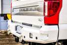 Chassis Unlimited Attitude CUB990142RAW heavy duty rear bumper for 2017–2022 Ford F250/F350 Super Duty, raw finish with sensor cutouts