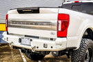 Chassis Unlimited Attitude CUB990142RAW heavy duty rear bumper for 2017–2022 Ford F250/F350 Super Duty, raw finish with sensor cutouts