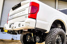 Chassis Unlimited Attitude CUB990142RAW heavy duty rear bumper for 2017–2022 Ford F250/F350 Super Duty, raw finish with sensor cutouts