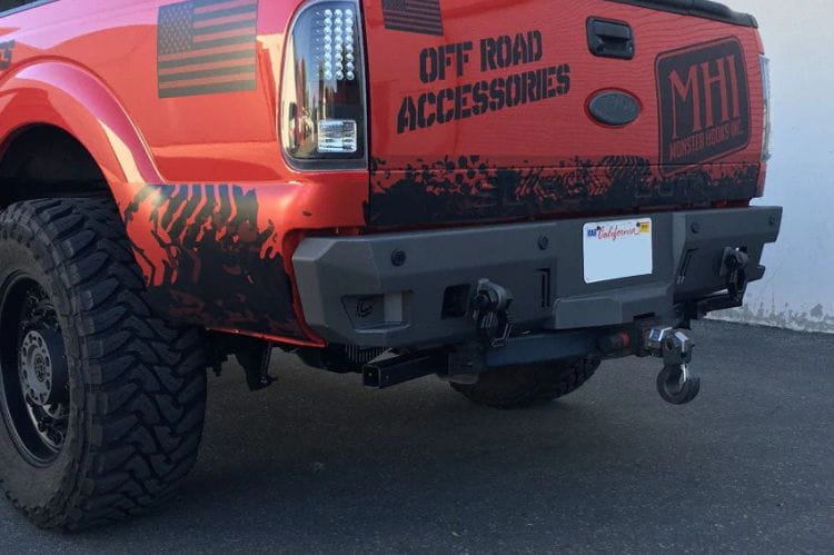 Heavy duty rear bumper Chassis Unlimited Octane CUB910121 for 1999-2016 Ford F250/F350 Super Duty trucks
