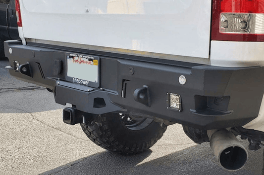 Chassis Unlimited Octane rugged Heavy Duty Rear Bumper CUB910541 in black for 2011–2014 GMC Sierra 2500/3500