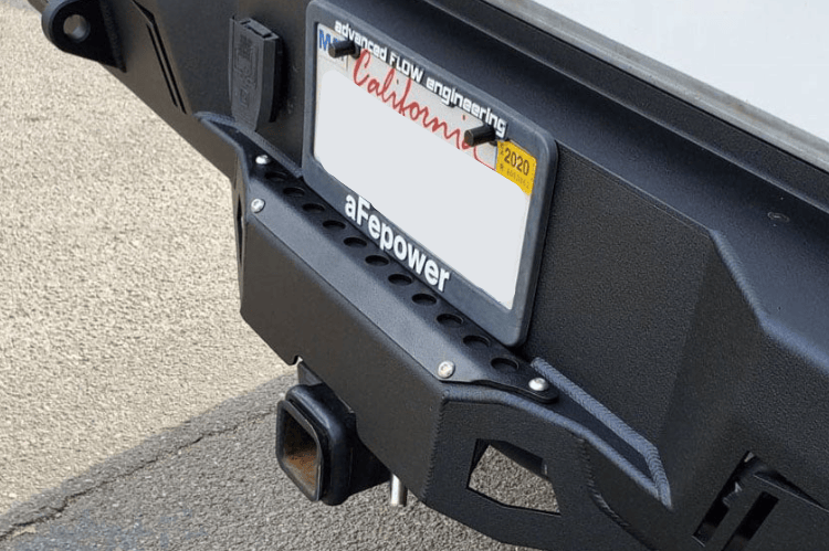 Chassis Unlimited Octane rugged Heavy Duty Rear Bumper CUB910541 in black for 2011–2014 GMC Sierra 2500/3500