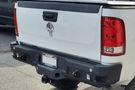 Aggressive Chevy Silverado rear bumper CUB910311 by Chassis Unlimited for 2007–2010 Silverado 2500/3500, black powder coat