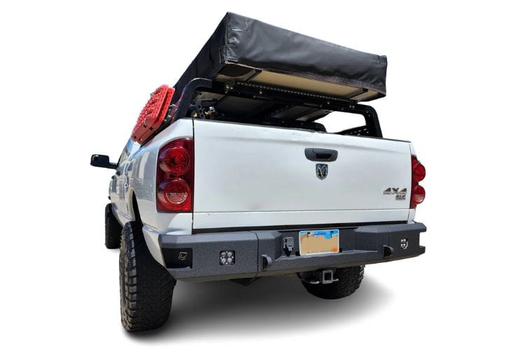 Chassis Unlimited Attitude heavy duty steel rear bumper CUB990021 for 2003–2009 Ram 1500 in textured black finish