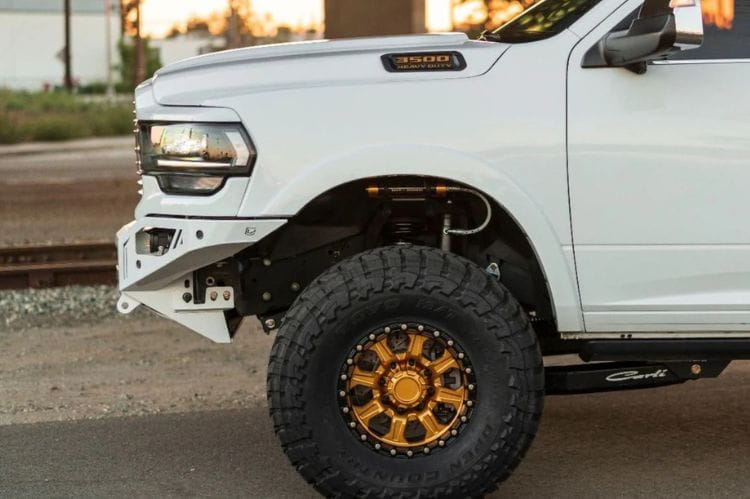 Chassis Unlimited Octane CUB900321 custom front truck bumper for 2019–2026 Ram 2500/3500, textured black powder coat