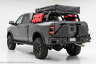 Chassis Unlimited Octane CUB960012RAW custom rear bumper with dual swing-out tire carrier for 2010–2025 Ram 2500/3500, raw steel