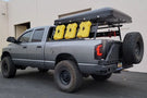 Chassis Unlimited Octane dual swing out rear bumper CUB960021 for 2003–2009 Ram 2500/3500 with black powder coat finish