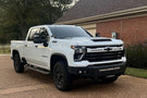 Chassis Unlimited Octane Front Bumper CUB940732 equips a 2024+ Chevy Silverado 2500/3500 with textured black steel
