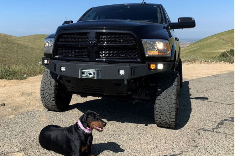 Chassis Unlimited Octane CUB940011RAW front winch bumper for 2010–2018 Ram 2500/3500, raw steel heavy duty design