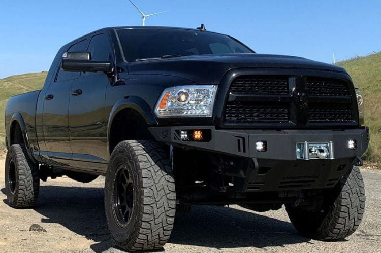 Chassis Unlimited Octane CUB940011 heavy duty front winch bumper for 2010–2018 Ram 2500/3500, textured black finish