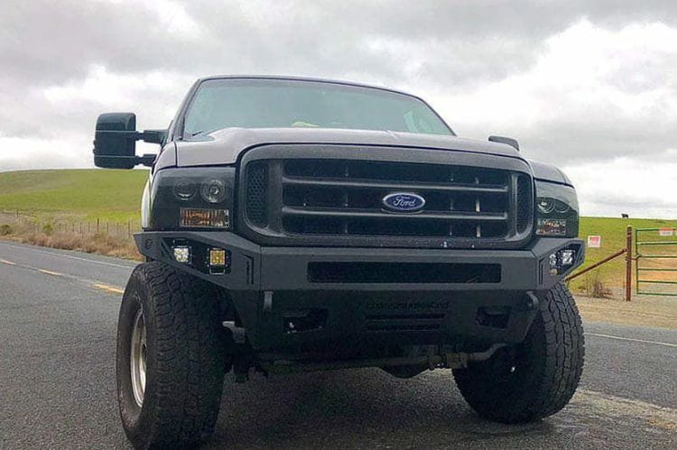 Chassis Unlimited Octane CUB900181RAW offroad front bumper for 1999–2004 Ford F250/F350 Super Duty, raw steel finish