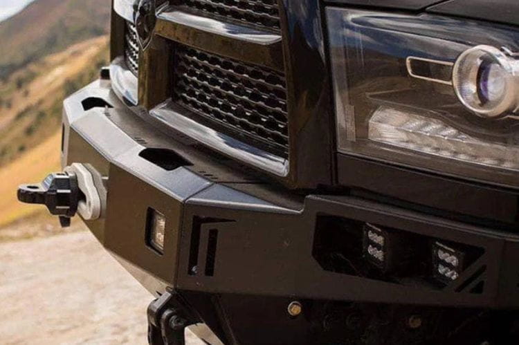 Chassis Unlimited Octane CUB940012 offroad front winch bumper for 2010–2018 Ram 2500/3500, textured black with sensor cutouts