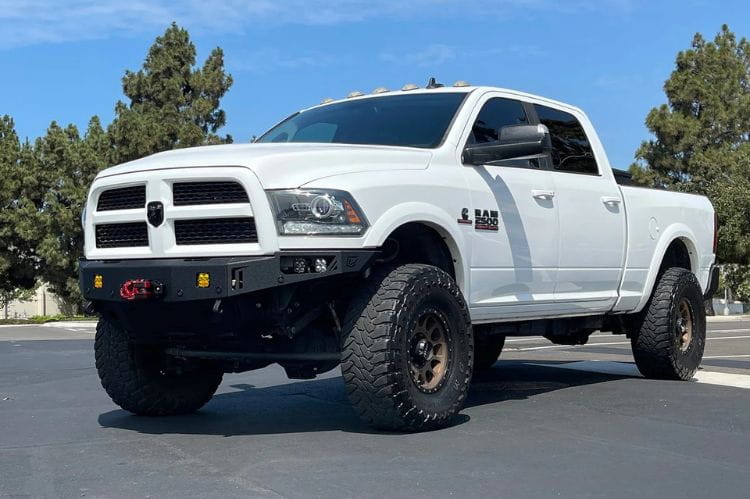 Chassis Unlimited Octane CUB940012 offroad front winch bumper for 2010–2018 Ram 2500/3500, textured black with sensor cutouts