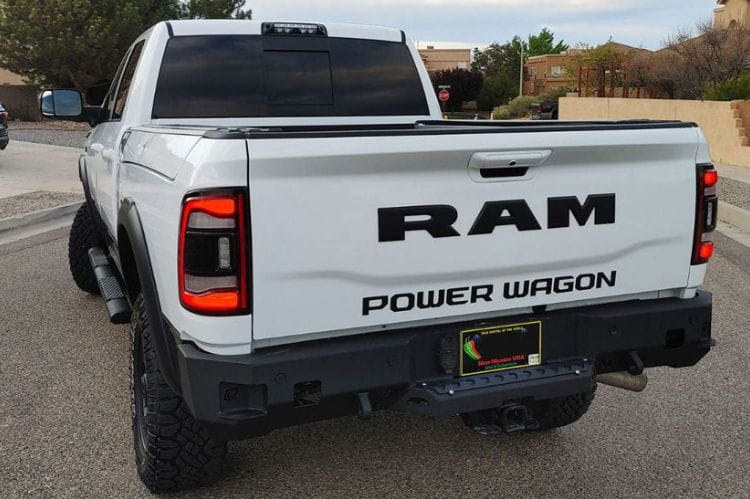 Chassis Unlimited Octane CUB910012 rear bumper for 2010–2018 Ram 2500/3500, textured black powder coat with sensor cutouts
