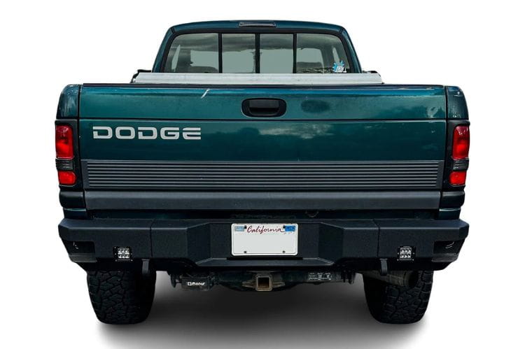 Chassis Unlimited Octane rear bumper CUB910051 with textured black finish for 1994–2002 Dodge Ram 1500