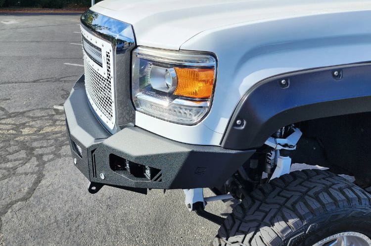 Best Off Road Bumper Chassis Unlimited CUB900301RAW Octane raw steel front bumper for 2015-2019 GMC Sierra 2500HD/3500HD