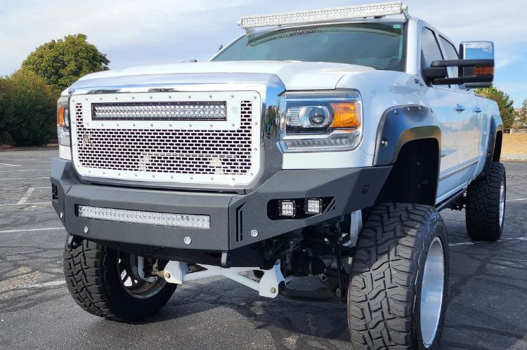 Best Off Road Bumper Chassis Unlimited CUB900301RAW Octane raw steel front bumper for 2015-2019 GMC Sierra 2500HD/3500HD