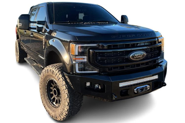 Chassis Unlimited Attitude CUB980141 offroad front bumper for 2017–2022 Ford F250/F350 Super Duty, textured black powder coat