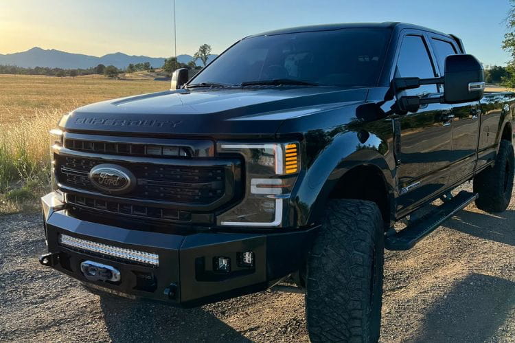 Chassis Unlimited Attitude CUB980141 offroad front bumper for 2017–2022 Ford F250/F350 Super Duty, textured black powder coat