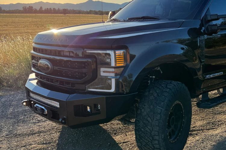 Chassis Unlimited Attitude CUB980141 offroad front bumper for 2017–2022 Ford F250/F350 Super Duty, textured black powder coat
