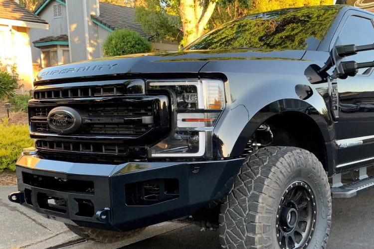 Chassis Unlimited Attitude CUB980141 offroad front bumper for 2017–2022 Ford F250/F350 Super Duty, textured black powder coat