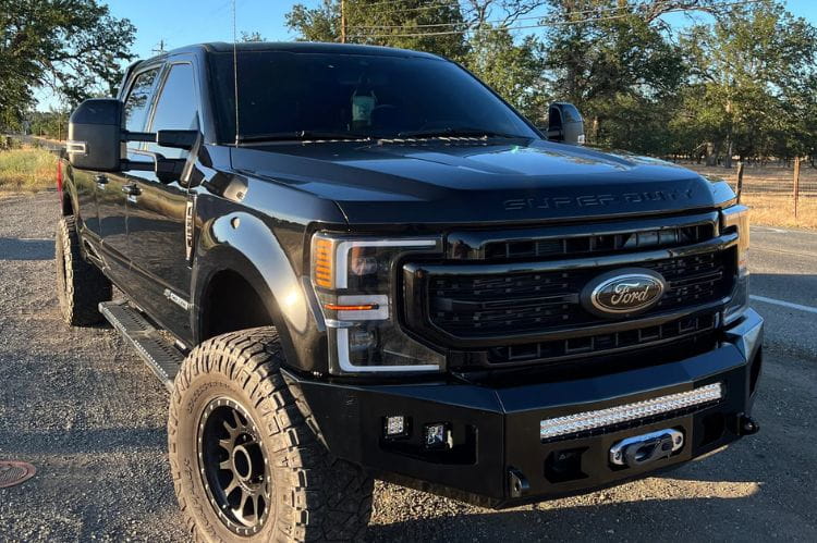 Chassis Unlimited Attitude CUB980141 offroad front bumper for 2017–2022 Ford F250/F350 Super Duty, textured black powder coat