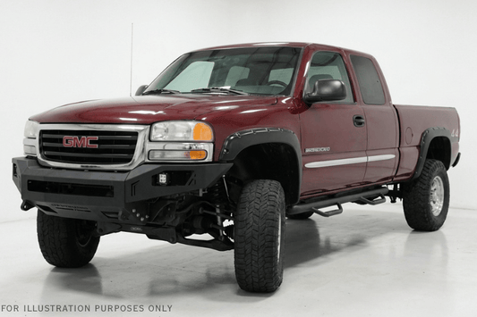 Offroad Front Bumper Chassis Unlimited CUB900501RAW Octane in raw steel, heavy-duty design for 2003-2006 GMC Sierra 2500/3500