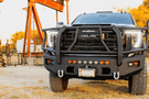Chassis Unlimited CUB980692BGRAW Offroad Front Bumper rugged raw steel with winch guard and sensor cutouts for 2024+ GMC Sierra 2500/3500