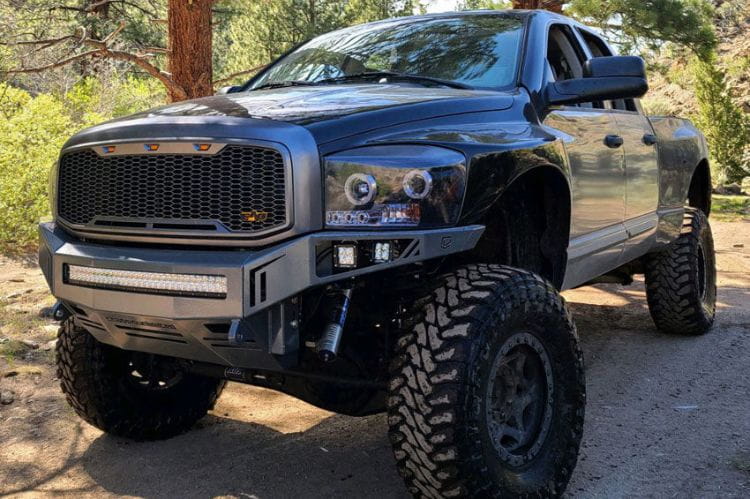 Chassis Unlimited Octane offroad front bumper CUB900021 for 2006–2009 Ram 2500/3500 in textured black finish