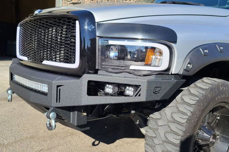 Chassis Unlimited Octane offroad front bumper CUB900131 with textured black finish for 2003–2005 Ram 2500/3500