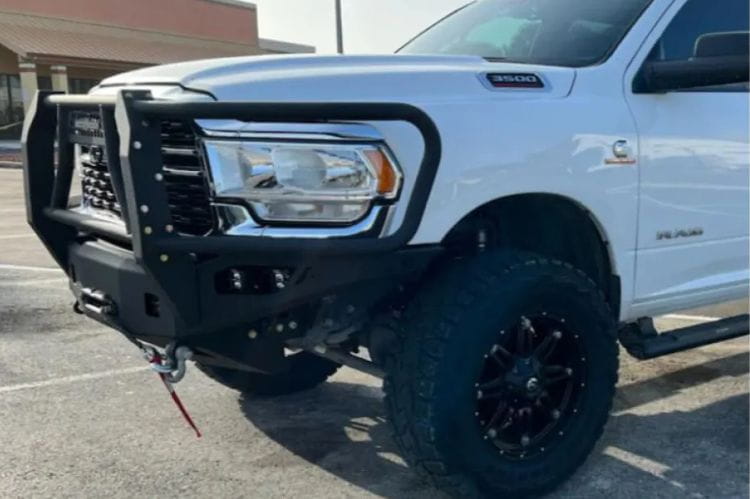 Chassis Unlimited Octane CUB940321BG offroad grille guard front bumper for 2019–2025 Ram 2500/3500 in textured black
