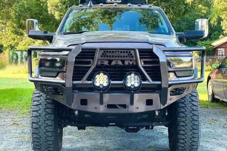 Chassis Unlimited Octane CUB940321BG offroad grille guard front bumper for 2019–2025 Ram 2500/3500 in textured black