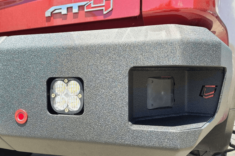Heavy-duty Chassis Unlimited Attitude rear aftermarket bumpers CUB990572RAW, raw steel, fits 2020–2025 GMC Sierra