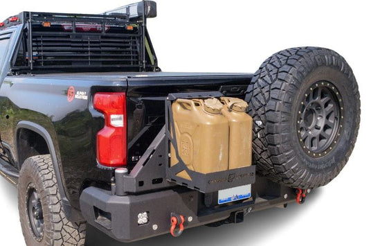 Dual Swing-Out Tire Carrier Chassis Unlimited CUB960571 Octane rear bumper for 2020-2025 Chevy Silverado 2500/3500, rugged design
