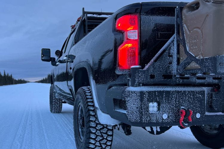 Dual Swing-Out Tire Carrier Chassis Unlimited CUB960571 Octane rear bumper for 2020-2025 Chevy Silverado 2500/3500, rugged design
