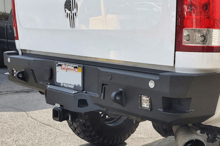 Heavy-duty Chassis Unlimited Octane bumper CUB910302 for 2015–2019 Chevy Silverado 2500/3500, black finish with sensor ports