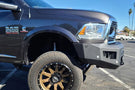 Chassis Unlimited Attitude steel front bumper CUB980012 for 2010–2018 Ram 2500/3500 with sensor cutouts and black finish
