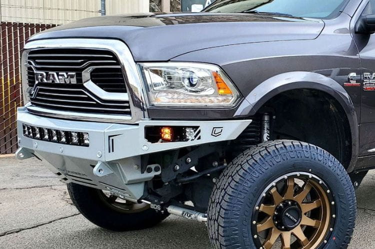 Chassis Unlimited Octane CUB900011RAW steel front bumper for 2010–2018 Ram 2500/3500 with raw steel finish