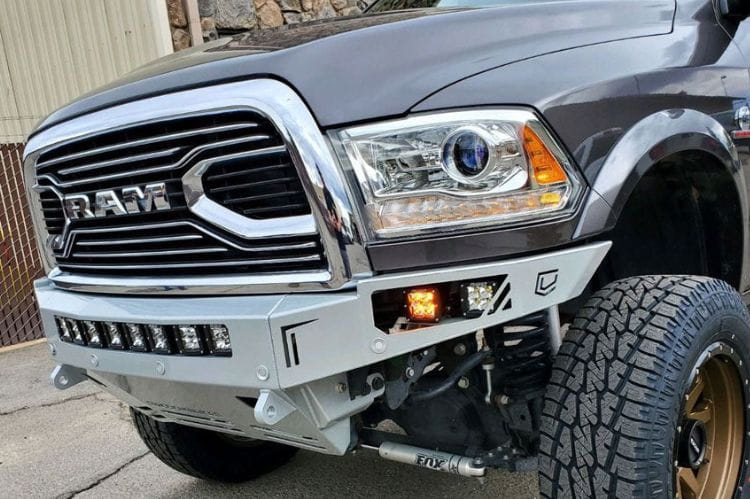 Chassis Unlimited Octane CUB900011RAW steel front bumper for 2010–2018 Ram 2500/3500 with raw steel finish