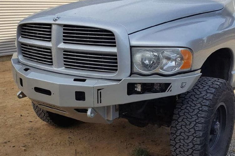 Chassis Unlimited Octane steel front bumper CUB940131RAW in raw steel for 2003–2009 Ram 2500/3500