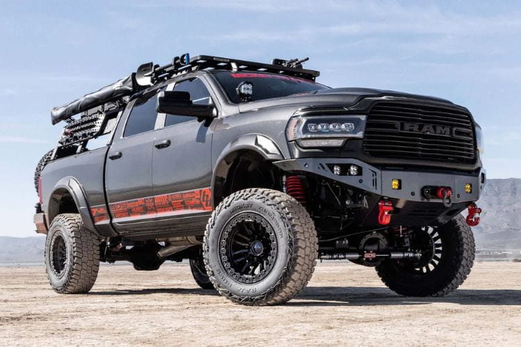 Chassis Unlimited Octane CUB940321RAW steel front bumper for 2019–2025 Ram 2500/3500 with raw steel finish
