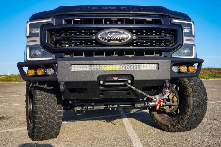 Aftermarket replacement bumpers Chassis Unlimited Diablo CUB950141 steel bumper for 2017-2022 Ford F250/F350 Super Duty